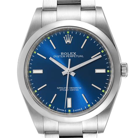 blue rolex op 39|rolex oyster perpetual 39 black.